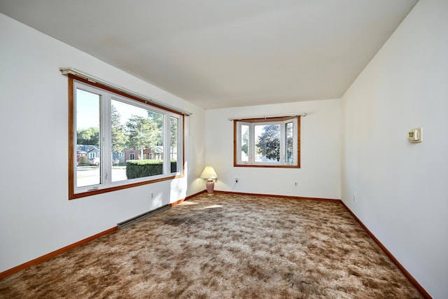 view of carpeted empty room