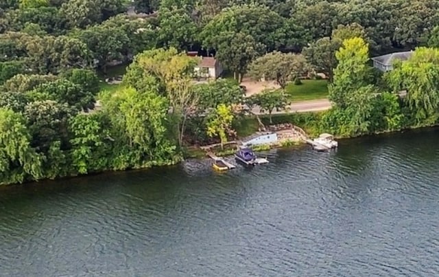 141 Lakeshore Dr, Big Lake, MN 55309 - bird's eye view of a nearby body of water and a forest