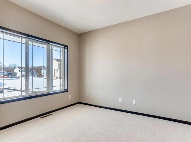 view of carpeted empty room