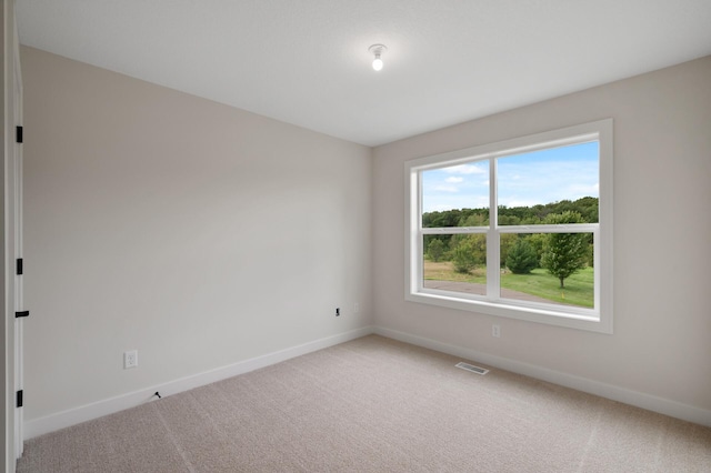 spare room with carpet flooring