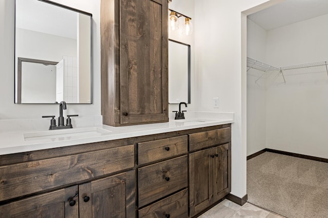 bathroom featuring vanity