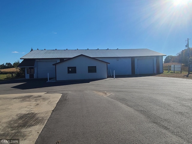 exterior space featuring a garage