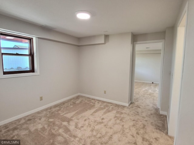 view of carpeted empty room