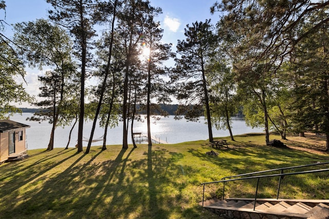 34779 County Road 39, Pequot Lakes, MN 56472 - view of grassy yard featuring a water view