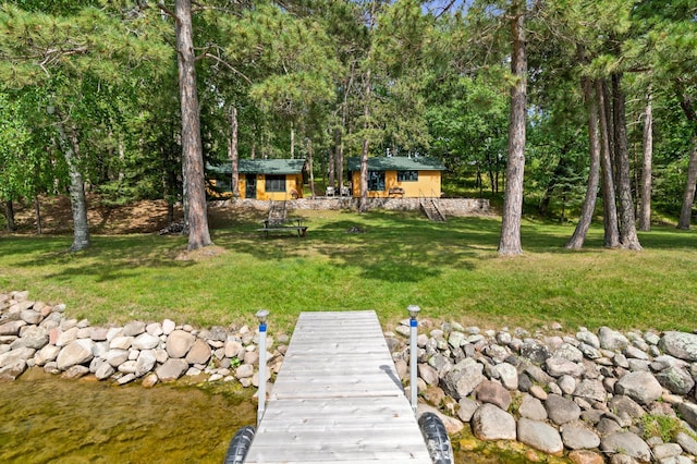 34779 County Road 39, Pequot Lakes, MN 56472 - dock with a yard