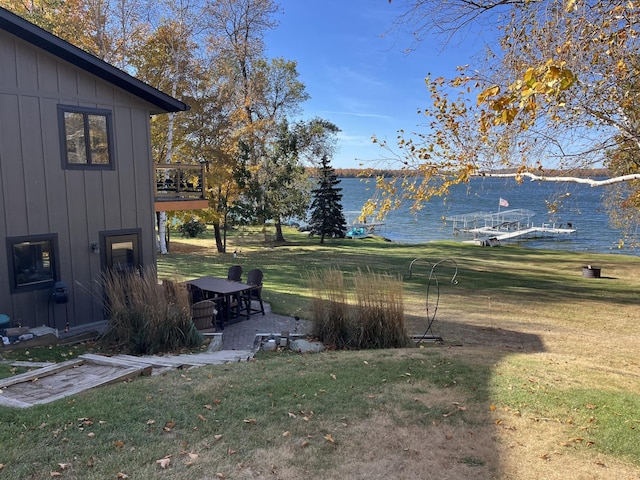 8291 Boy Lake Dr NE, Remer, MN 56672 - view of grassy yard featuring a water view