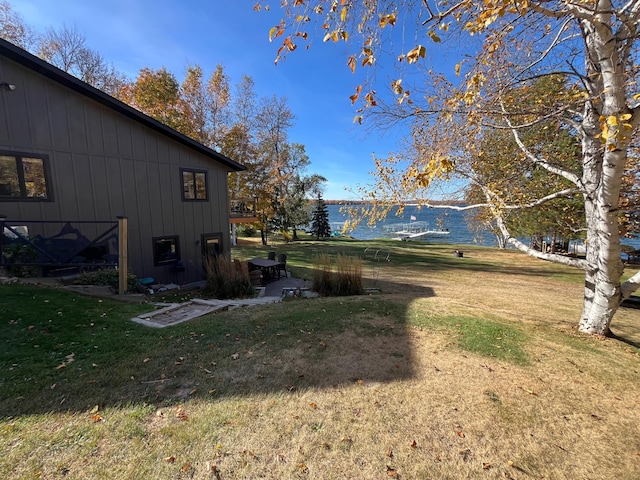 8291 Boy Lake Dr NE, Remer, MN 56672 - view of grassy yard featuring a water view