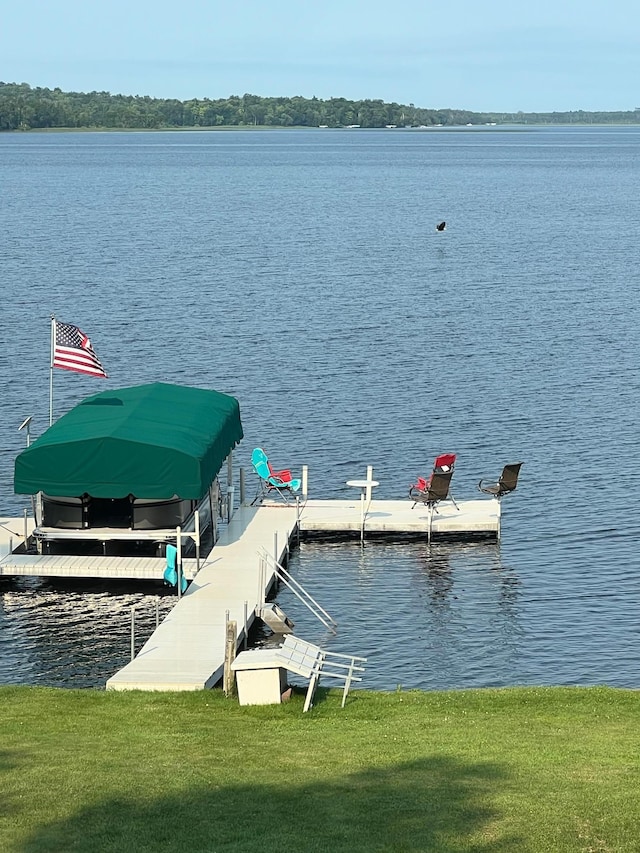 8291 Boy Lake Dr NE, Remer, MN 56672 - dock area with a water view