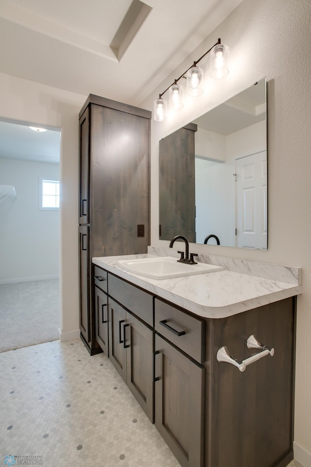 bathroom featuring vanity