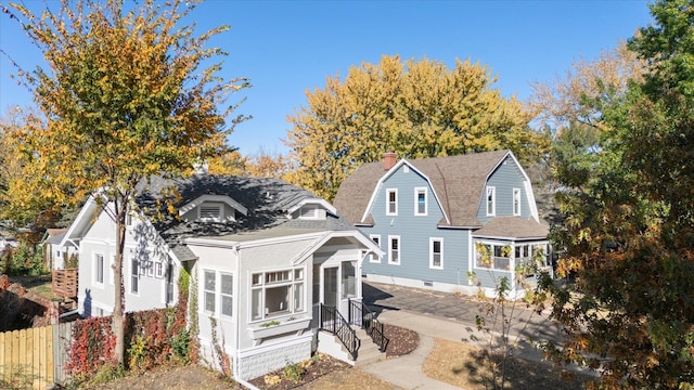 exterior space with a sunroom