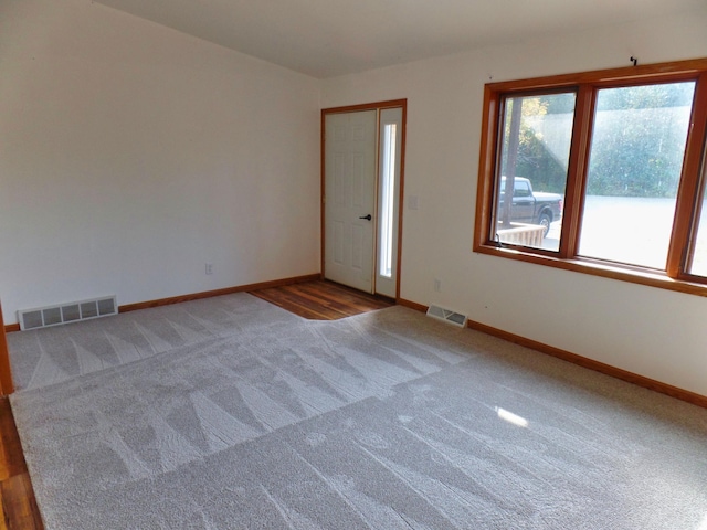 view of carpeted empty room