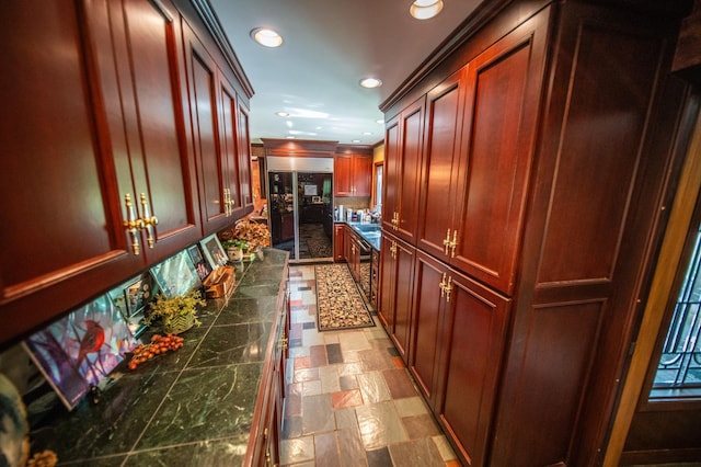 1425 20th St SW, Rochester, MN 55902 - hall featuring recessed lighting and stone finish floors
