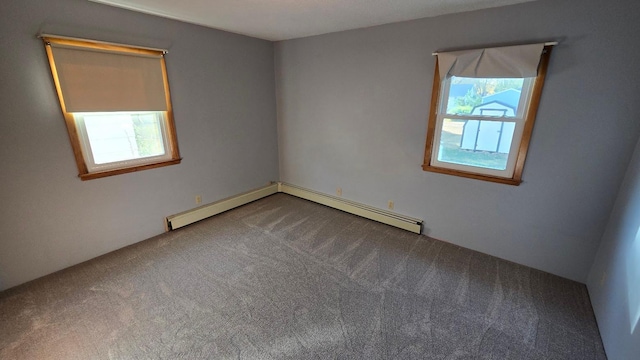 carpeted empty room with a wealth of natural light