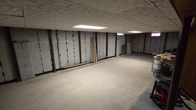 view of basement