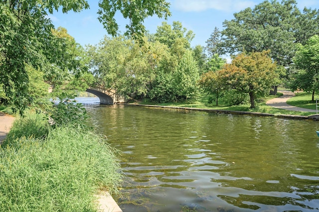 view of water feature