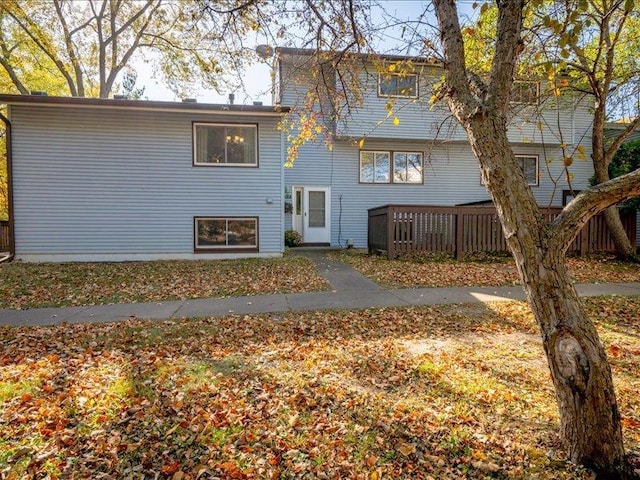 view of rear view of property