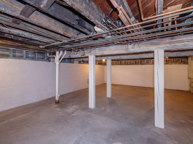 view of basement