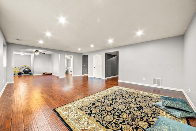 interior space featuring hardwood / wood-style floors