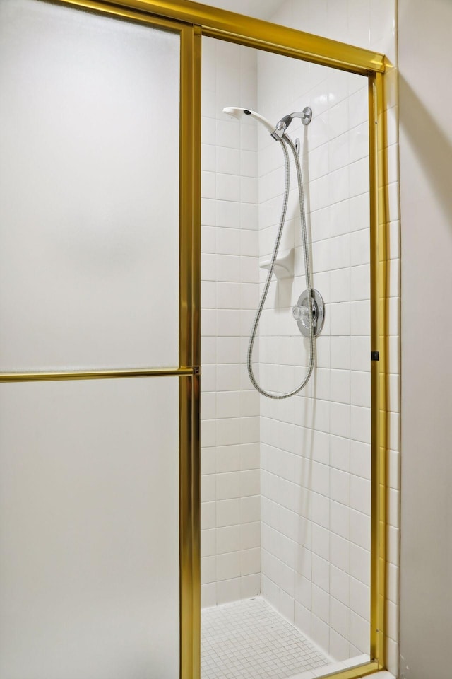 bathroom with walk in shower