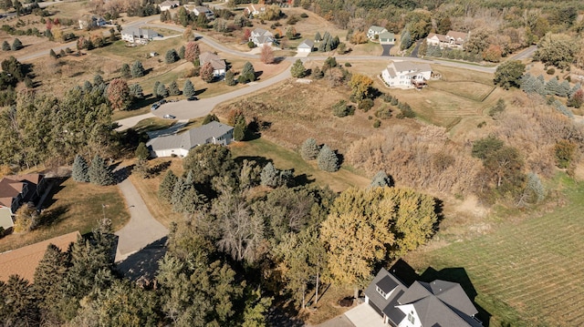 aerial view featuring a rural view