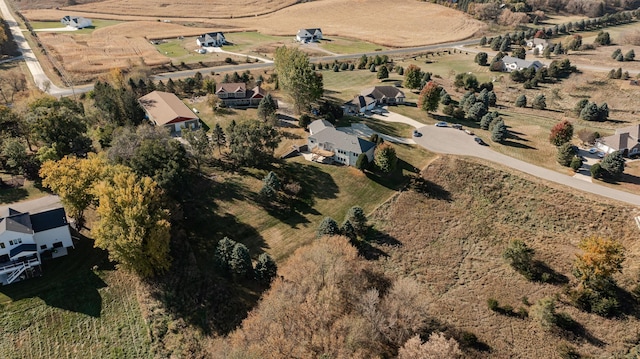 bird's eye view featuring a rural view