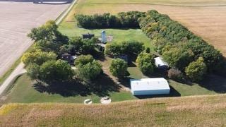 bird's eye view with a rural view