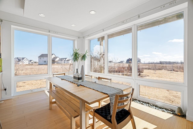 sunroom with a wealth of natural light