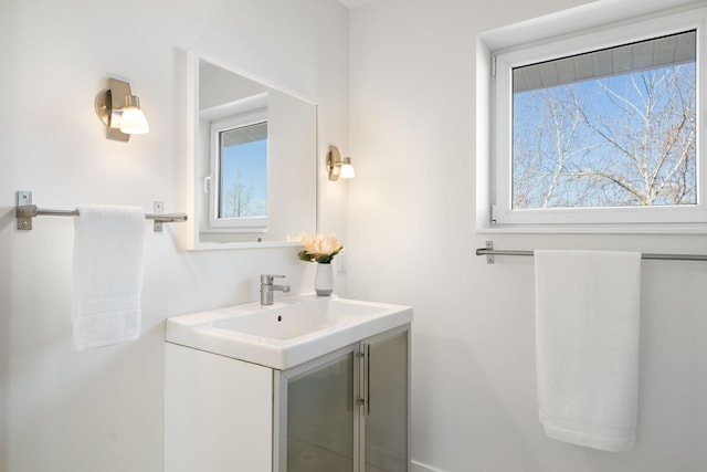 bathroom with vanity