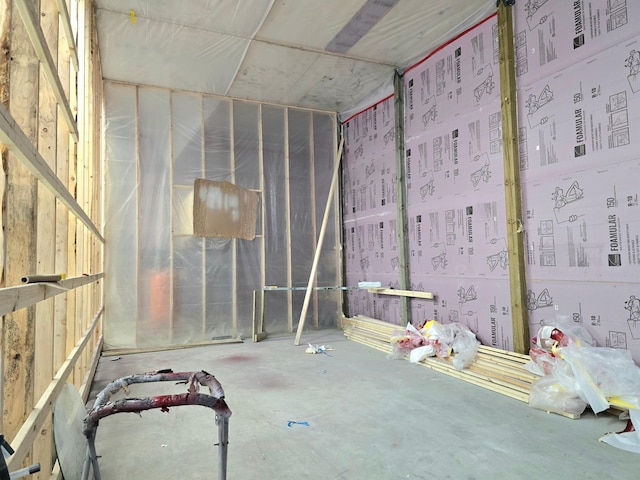 3414 County Road 32 S, South Koochiching Unorg Terr, MN 56654 - miscellaneous room featuring unfinished concrete flooring