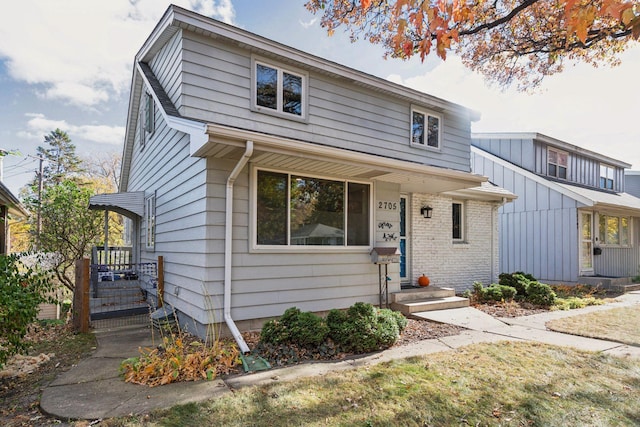 view of front of home