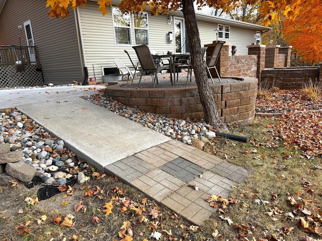 rear view of property with a patio area