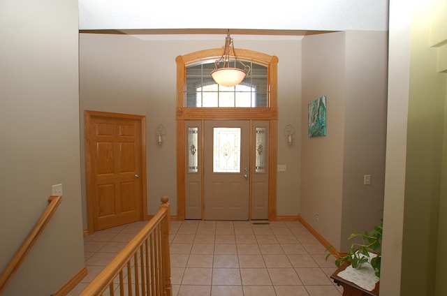 view of tiled entryway