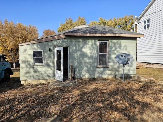 view of back of property