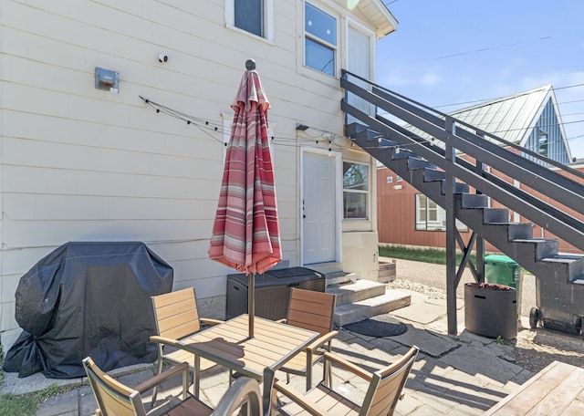 view of patio / terrace featuring area for grilling