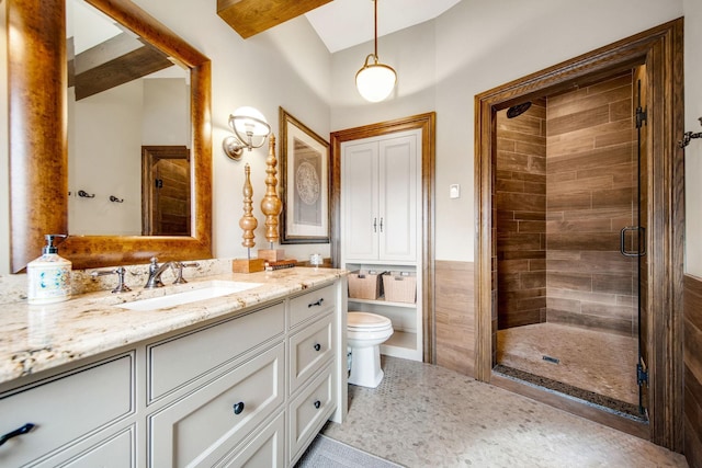 10675 Cavallo Rdg, Eden Prairie, MN 55347 - bathroom featuring vanity and a shower stall