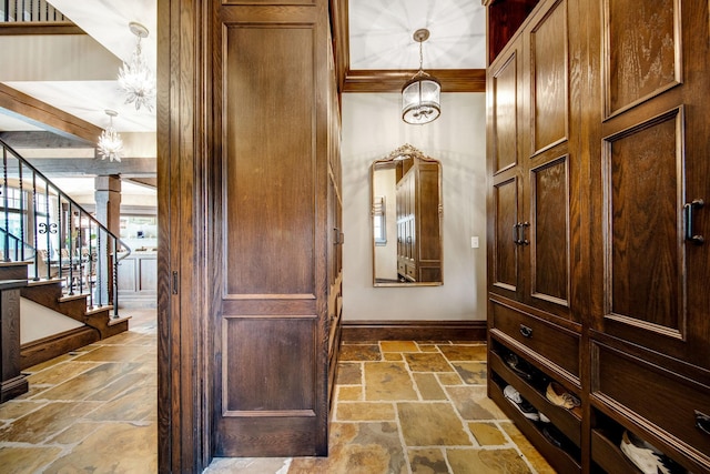10675 Cavallo Rdg, Eden Prairie, MN 55347 - interior space with a chandelier and baseboards