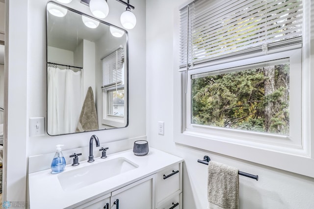 bathroom featuring vanity