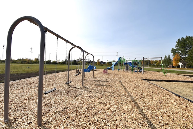 view of jungle gym