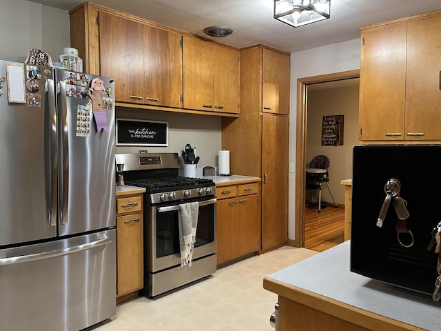 kitchen with appliances with stainless steel finishes