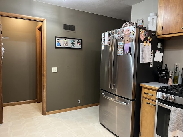 kitchen with stainless steel appliances