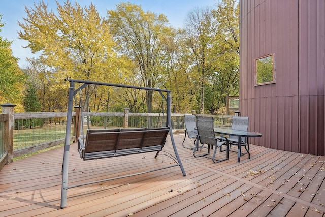 view of wooden terrace