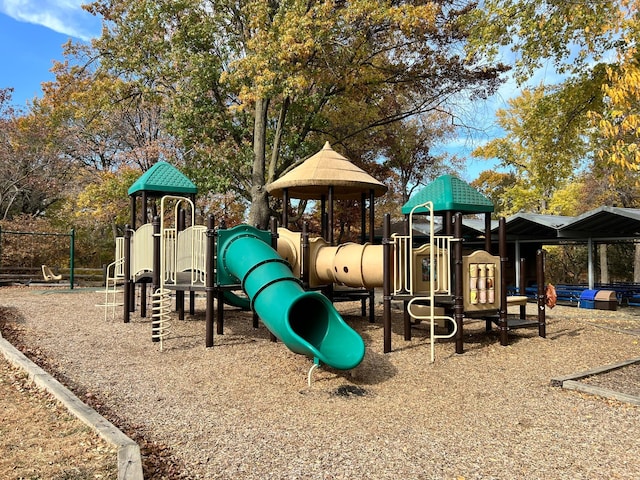 view of jungle gym