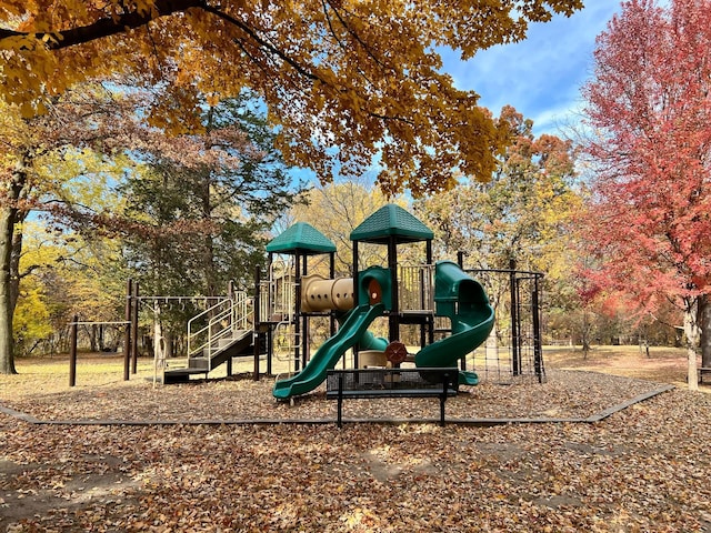 view of jungle gym