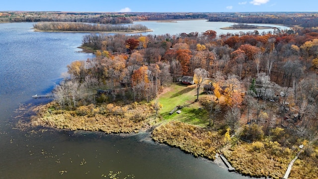 37760 310th St, Aitkin, MN 56431 - drone / aerial view of a large body of water and a forest