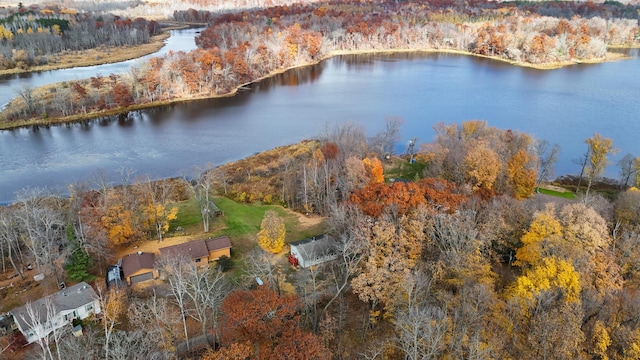 37760 310th St, Aitkin, MN 56431 - aerial view of property's location featuring a nearby body of water and a heavily wooded area