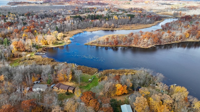 37760 310th St, Aitkin, MN 56431 - aerial overview of property's location featuring a large body of water and a heavily wooded area