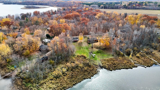 37760 310th St, Aitkin, MN 56431 - drone / aerial view of a nearby body of water and a heavily wooded area