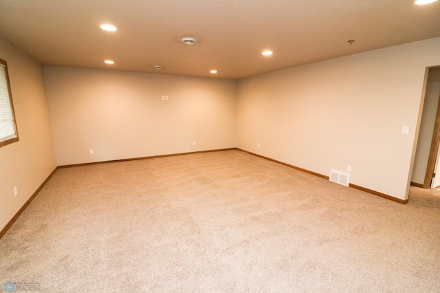 view of carpeted empty room