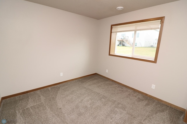 view of carpeted empty room