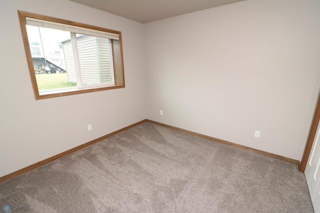 view of carpeted empty room